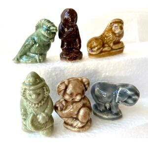 Vintage Wade England Whimsies Red Rose Tea Figurines Mixed LOT Of